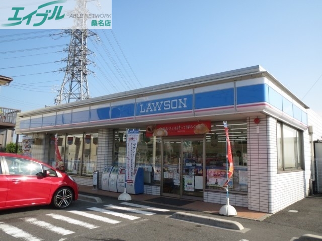 コンビニ　ローソン 桑名新西方店（コンビニ）まで500m