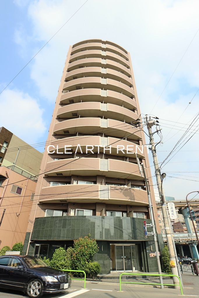 建物外観　存在感ある佇まい/SRC造13階建のデザイナーズ・分譲賃貸