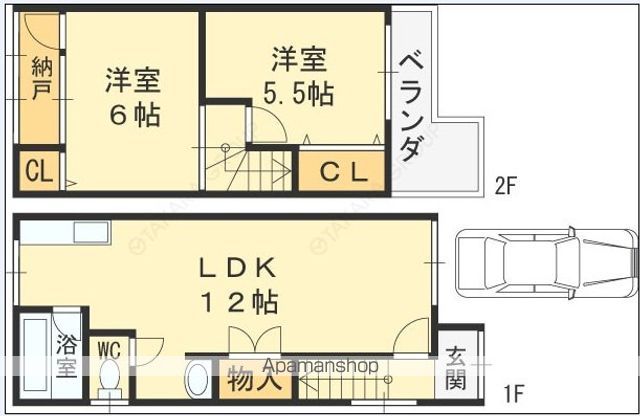 寝屋川市高柳7丁目戸建ての間取り写真