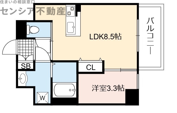 ArtizA京橋WESTの間取り写真