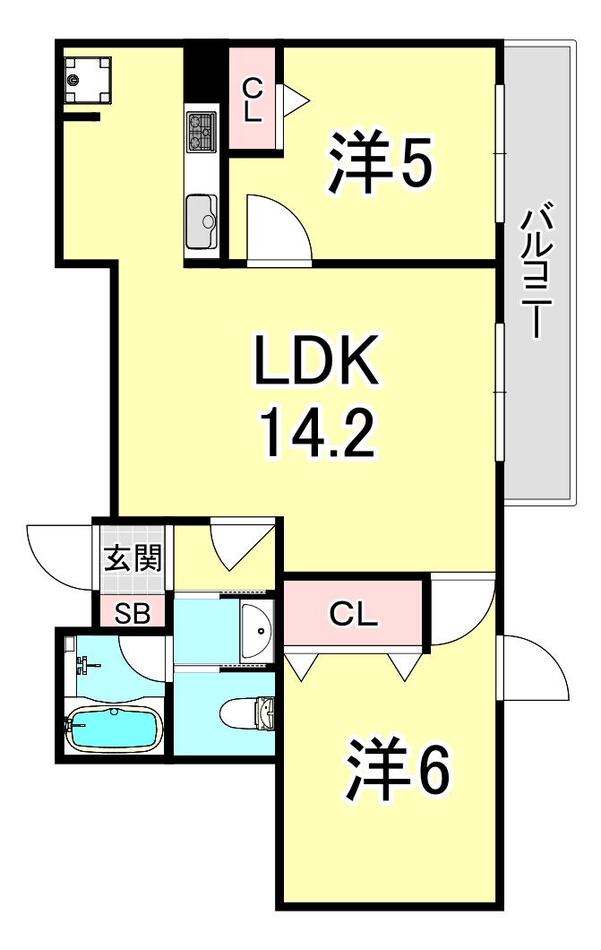 パレ垂水海岸通の間取り写真