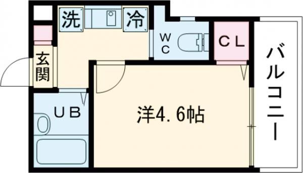 メルディアお花茶屋の間取り写真