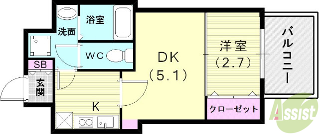セレニテ神戸西クレアの間取り写真