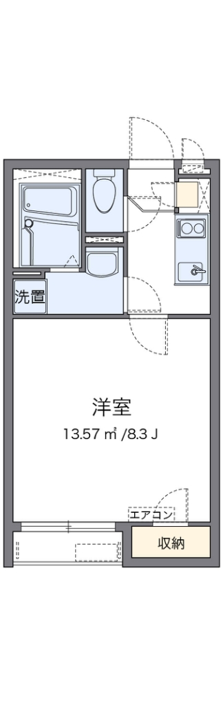 クレイノサンライズ楠の間取り写真