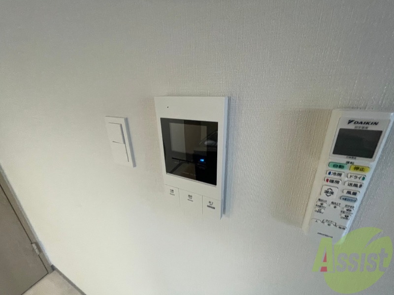 セキュリティ　来客時にはこちらのチャイムが鳴りますよ。