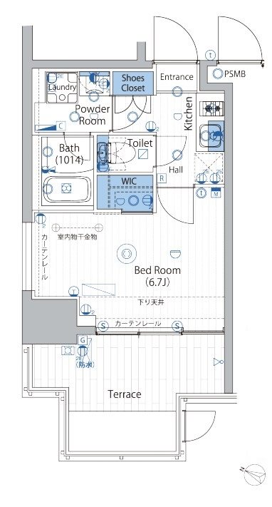 ヴォーガコルテ渋谷笹塚の間取り写真