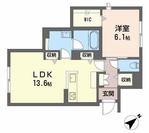 広島電鉄宮島線 山陽女学園前駅 徒歩5分 3階建 築2年の間取り写真