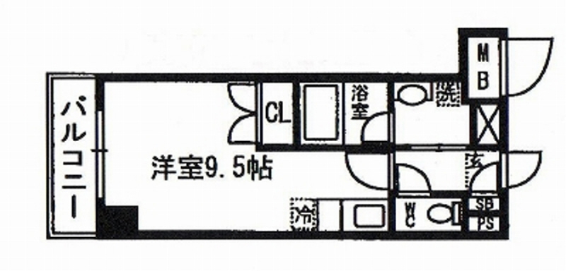 地下鉄長堀鶴見緑地線 西大橋駅 徒歩5分 11階建 築20年の間取り写真