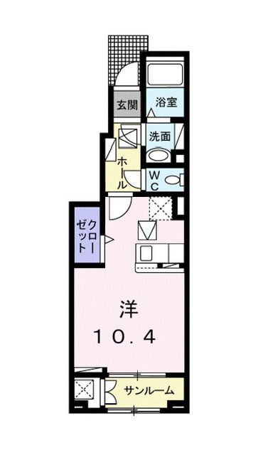サクラメント・スクエア Bの間取り写真
