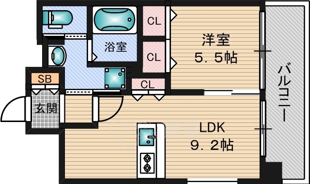 ラグゼ新大阪2の間取り写真