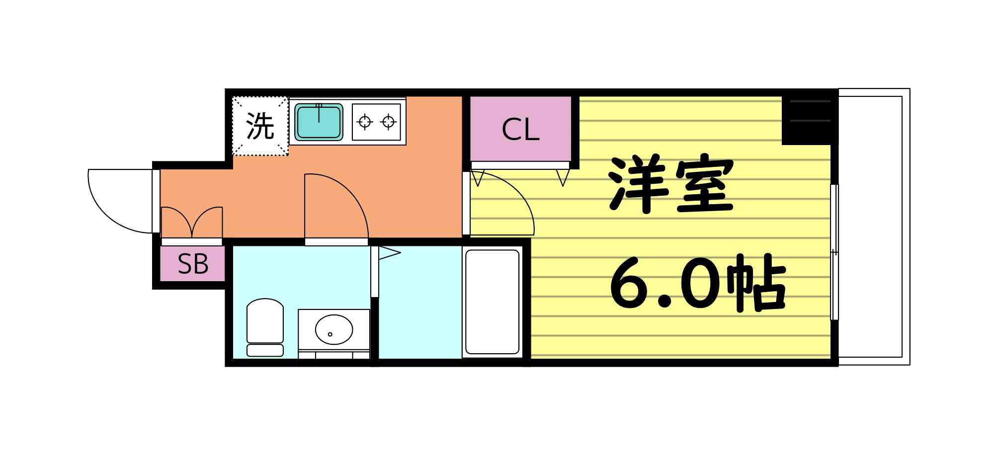 CITY PAL FUKAEBASHIの間取り写真