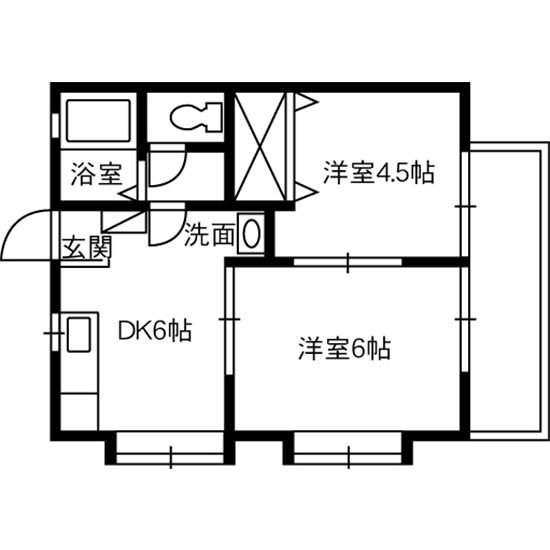 木田郡三木町大字氷上のアパートの間取り