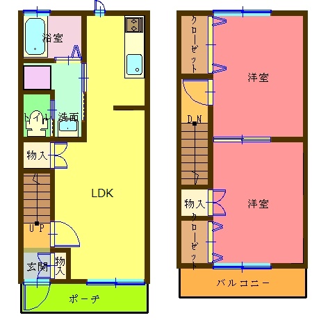 スカイブルー鳥海III号館の間取り