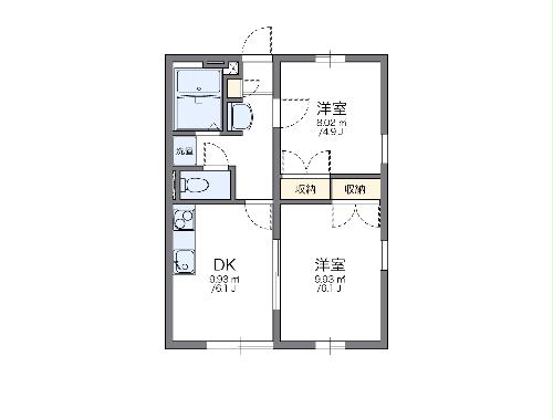 レオパレス高岡の間取り