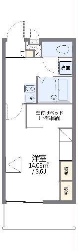 レオパレス糸田橋クラールの間取り