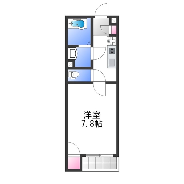 レオネクストアズールぐみのきの間取り