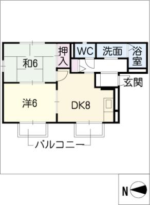 ガーデン山内IIの間取り