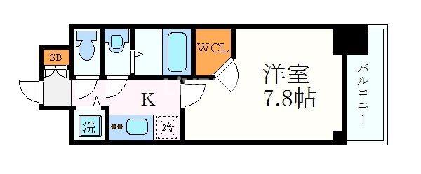 名古屋市中区新栄のマンションの間取り