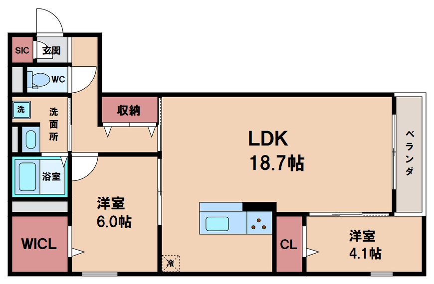 Raccolt阪南町の間取り