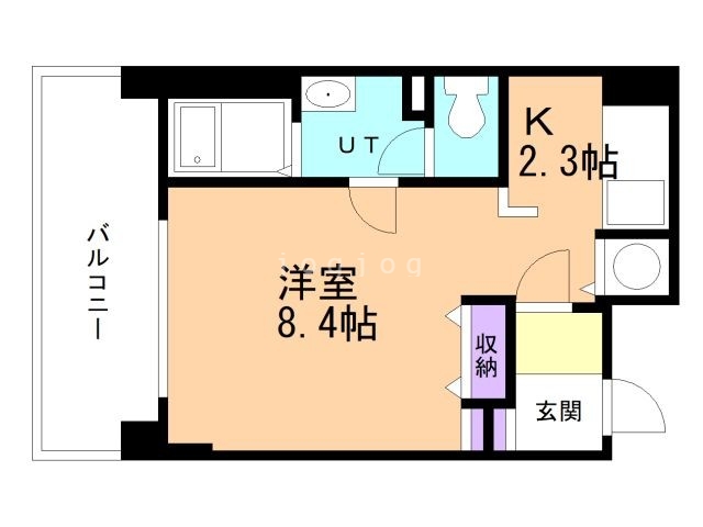 オタルベイサイドシティ７棟の間取り