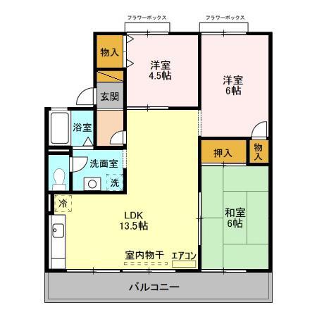 ウェルセッジ請西IIIの間取り