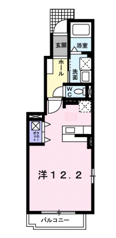 埼玉県さいたま市中央区下落合３（アパート）の賃貸物件の間取り