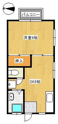 高峰西山アパートの間取り