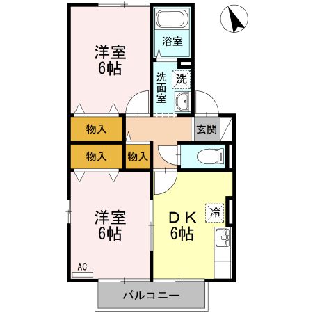 ＪＵＮ　ＨＯＵＳＥII　A棟の間取り