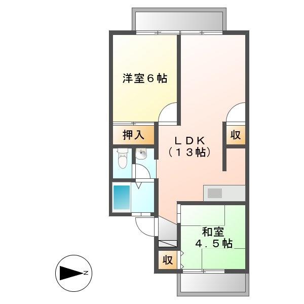 ヴァンベールヤチヨIの間取り