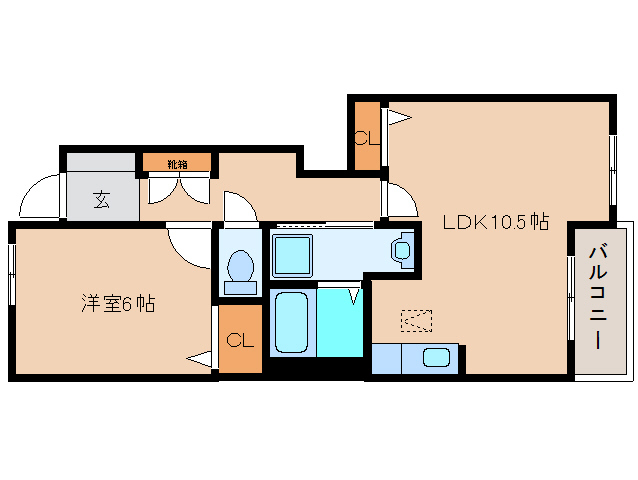 御所市大字東松本のアパートの間取り