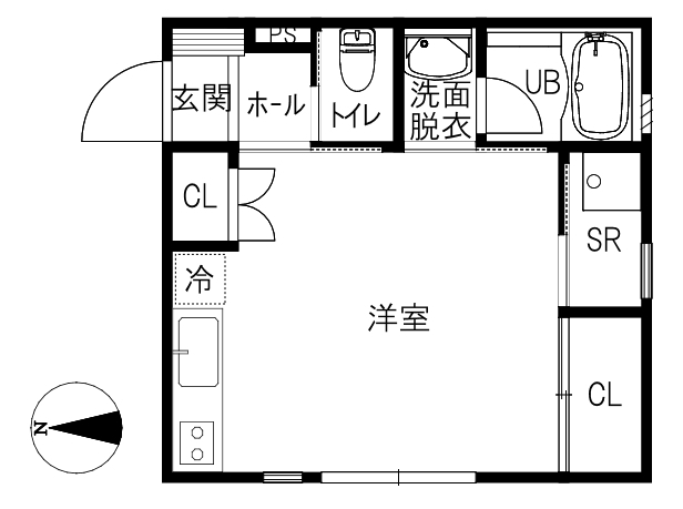 ＣＵＯＲＥ　Ａ棟の間取り