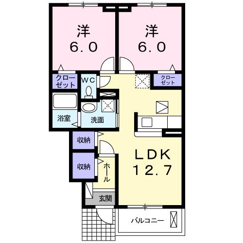 【ファミーユとりやまの間取り】