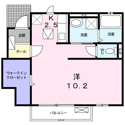 八戸市長者のアパートの間取り