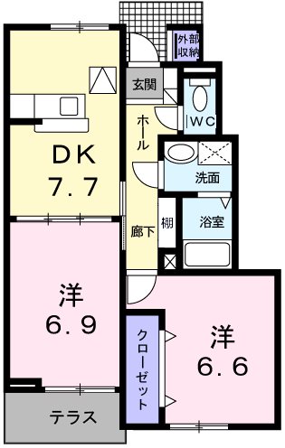 エテルネルＢの間取り