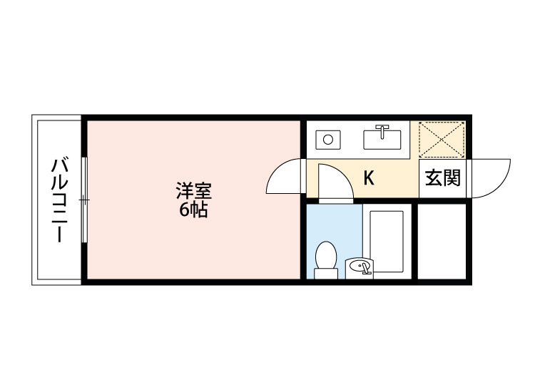 牛田フラッツの間取り