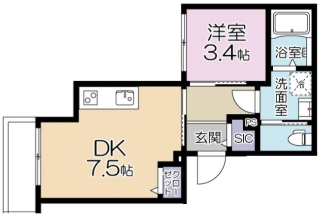 アンメール新小岩の間取り