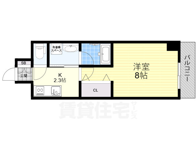 吹田市片山町のマンションの間取り