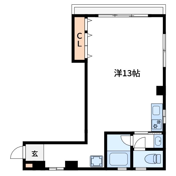 江戸川区北葛西のマンションの間取り