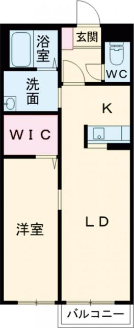 加古川市加古川町河原のアパートの間取り