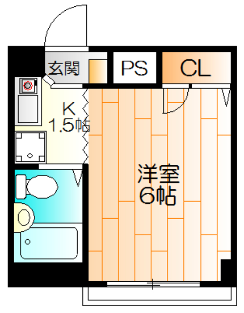 コーポラス松慶の間取り