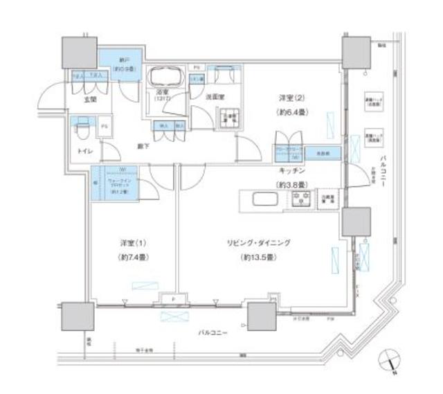 パークシティ柏の葉キャンパス　ザ・ゲートタワー　ウエストの間取り