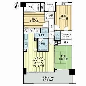 さいたま市北区東大成町のマンションの間取り