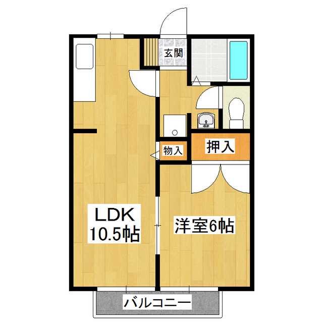 パステルメゾン柳Ｅの間取り