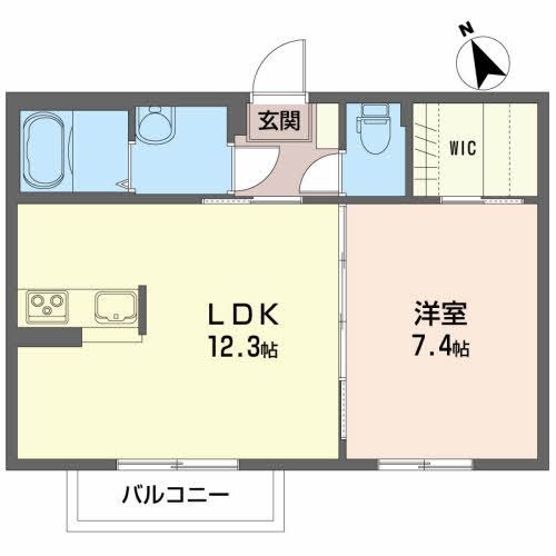 岩瀬郡鏡石町本町のアパートの間取り