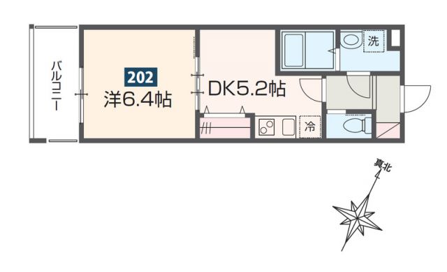 MELDIA拝島IIの間取り