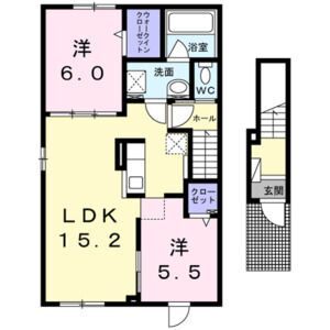 札幌市手稲区手稲本町三条のアパートの間取り