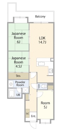 シティパーク加古川の間取り