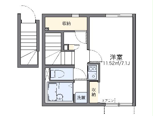 レオネクストカシオペアの間取り