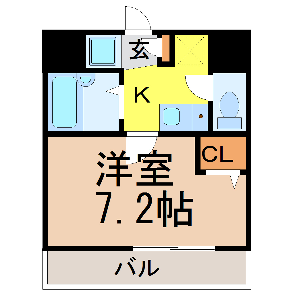 名古屋市昭和区塩付通のマンションの間取り