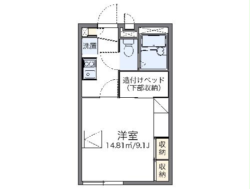 レオパレスセレンディピティの間取り